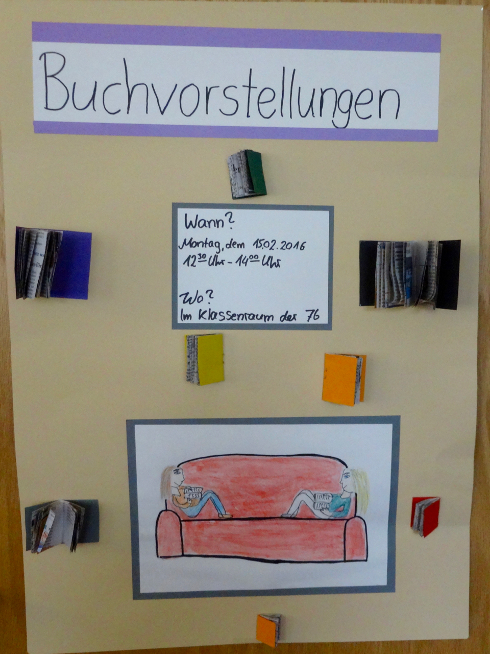 Plakat Buchvorstellung Montessorischule Jena